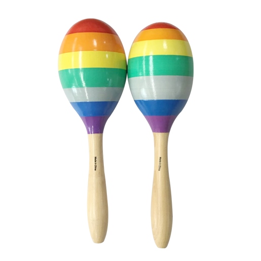 레인보우 우드마라카스